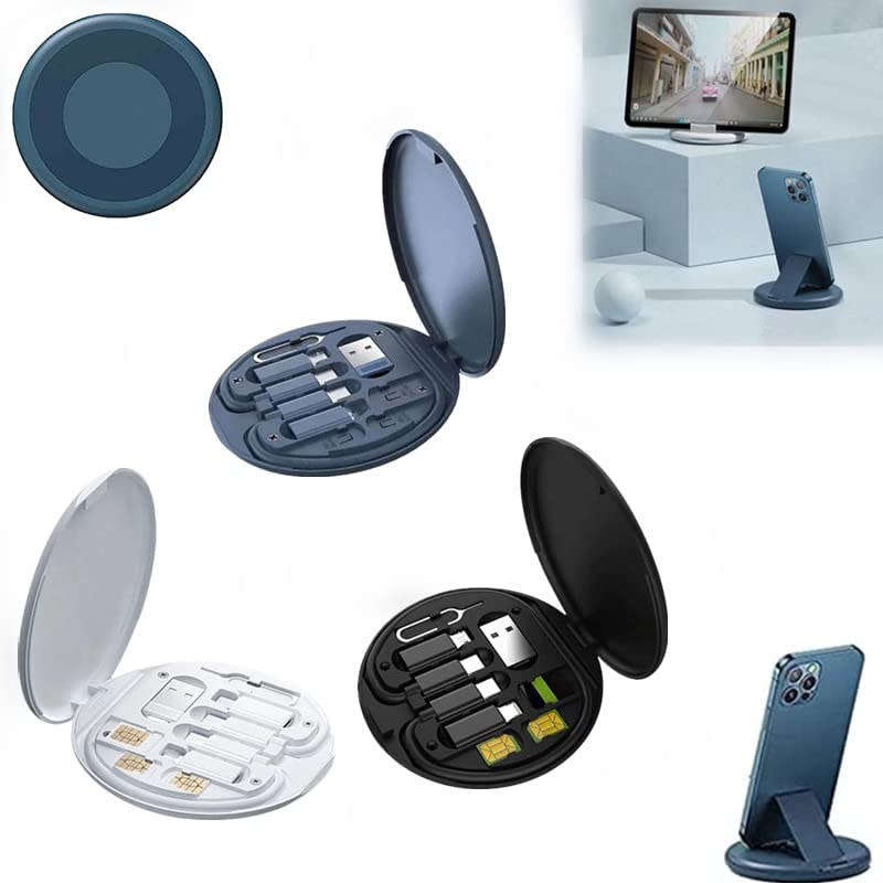 60W Multifunctional USB Cable Fast Charging Cable Storage Box with Retrieval Pin