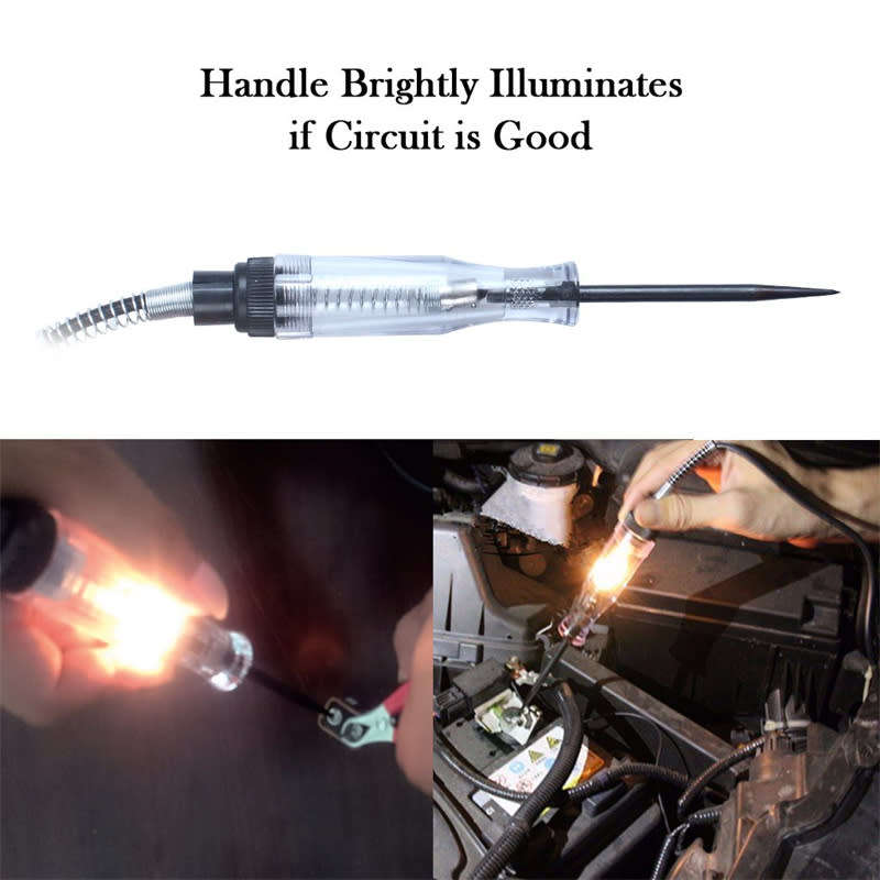 6v 12v 24v DC Electrical Indicator System Circuit Tester Long Probe Continuity Test