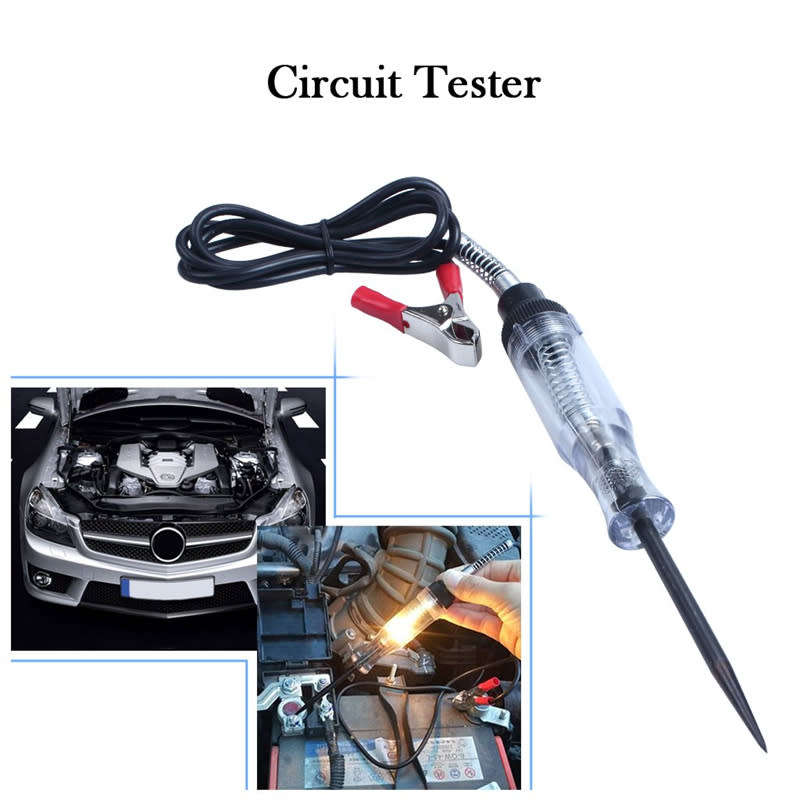 6v 12v 24v DC Electrical Indicator System Circuit Tester Long Probe Continuity Test
