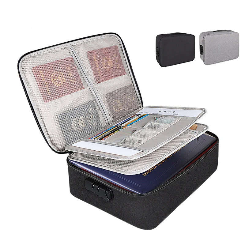 Multi-Purpose Cosmetic Storage Bag with Combination Lock Home and Travel Organizer