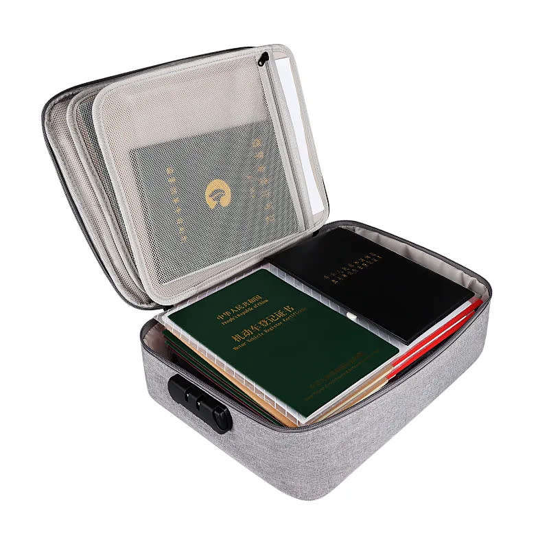 Multi-Purpose Cosmetic Storage Bag with Combination Lock Home and Travel Organizer