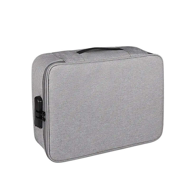 Multi-Purpose Cosmetic Storage Bag with Combination Lock Home and Travel Organizer