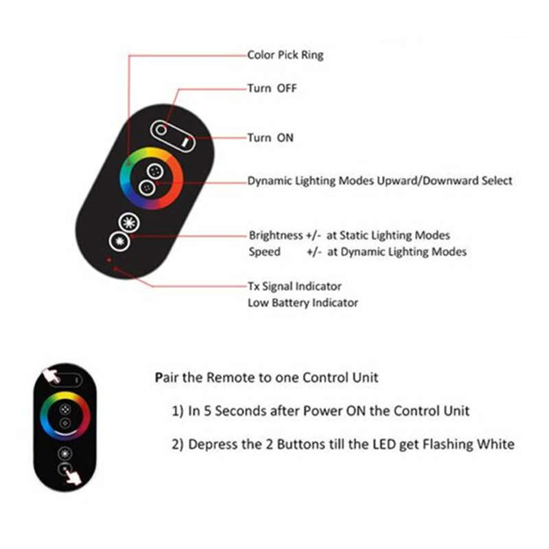Low Voltage LED 6-Button Touch Controller