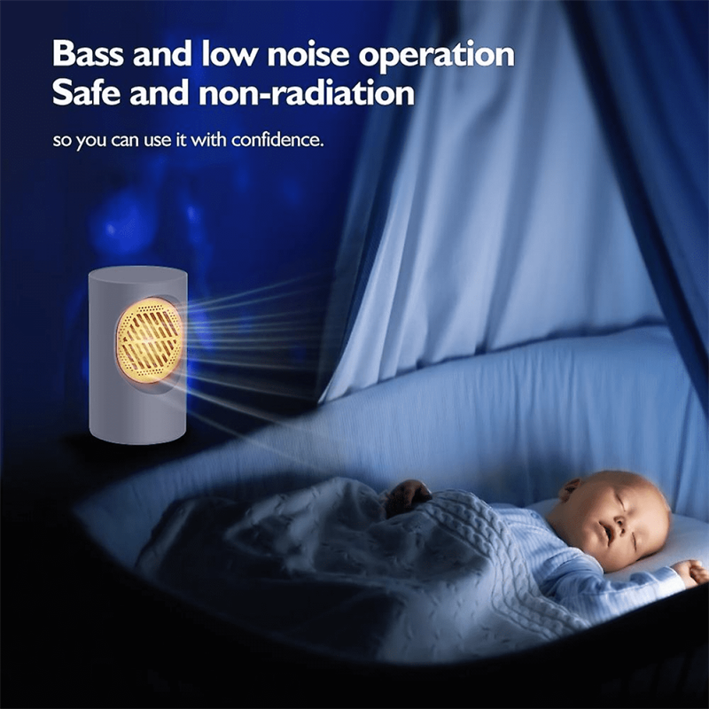 Electric Heater Smart Portable Desktop Fan Heater Touch Screen Winter Heater