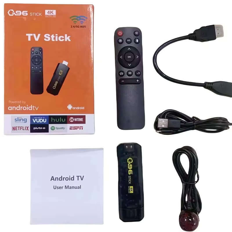 Android 8GB + 128GB Quad Core TV Stick Smart 4K HD Set Top Box Home Theater Dongle