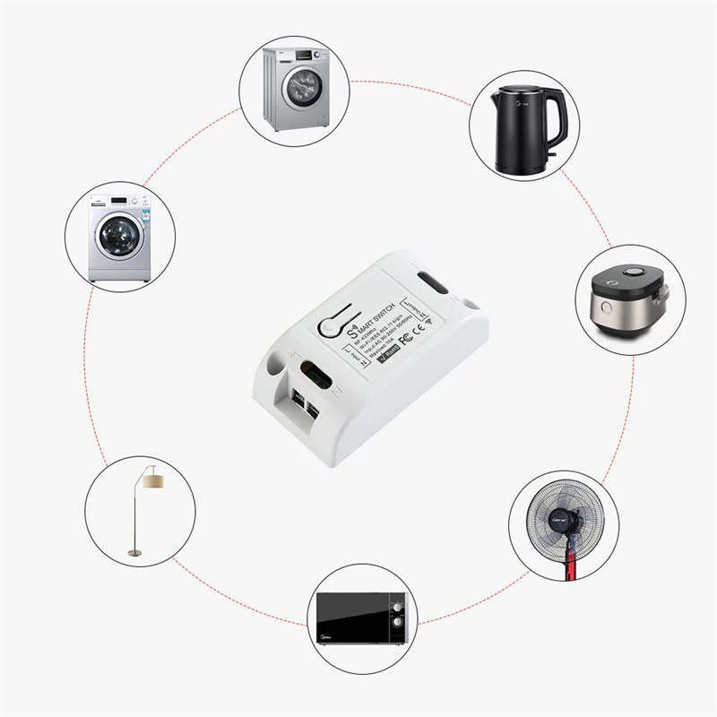 WiFi Button Wall Switch Remote Control Module ANDOWL Smart Switch