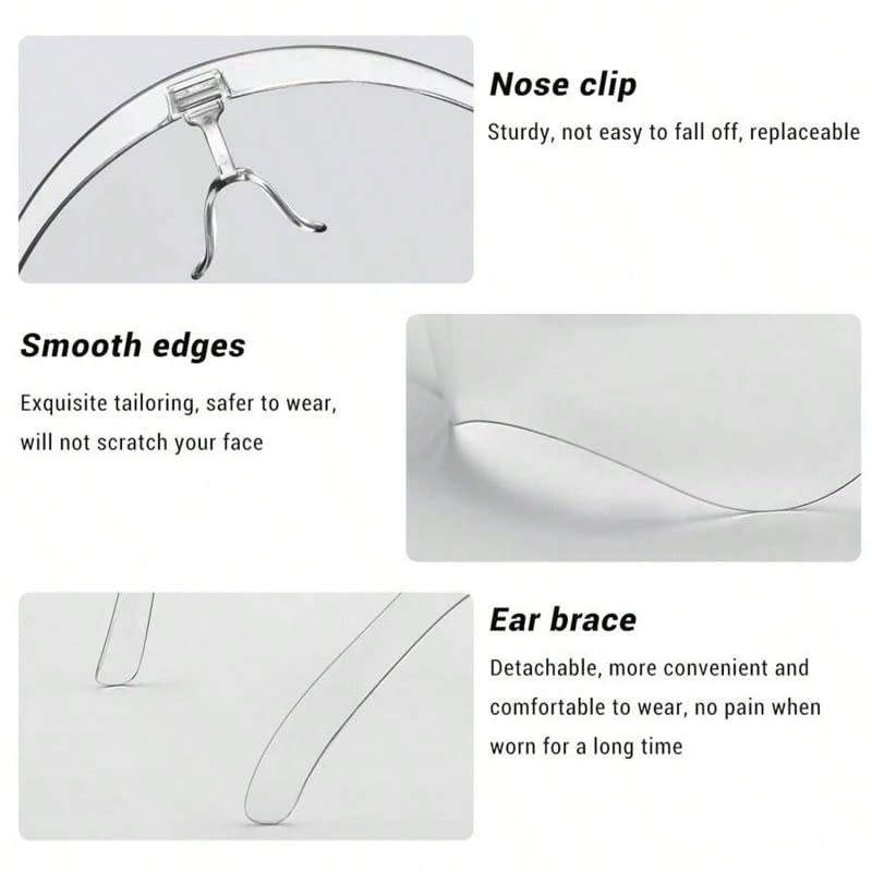 Outdoor Cycling Windproof Mask with Glasses Frame, TIKTOK Shooting Props