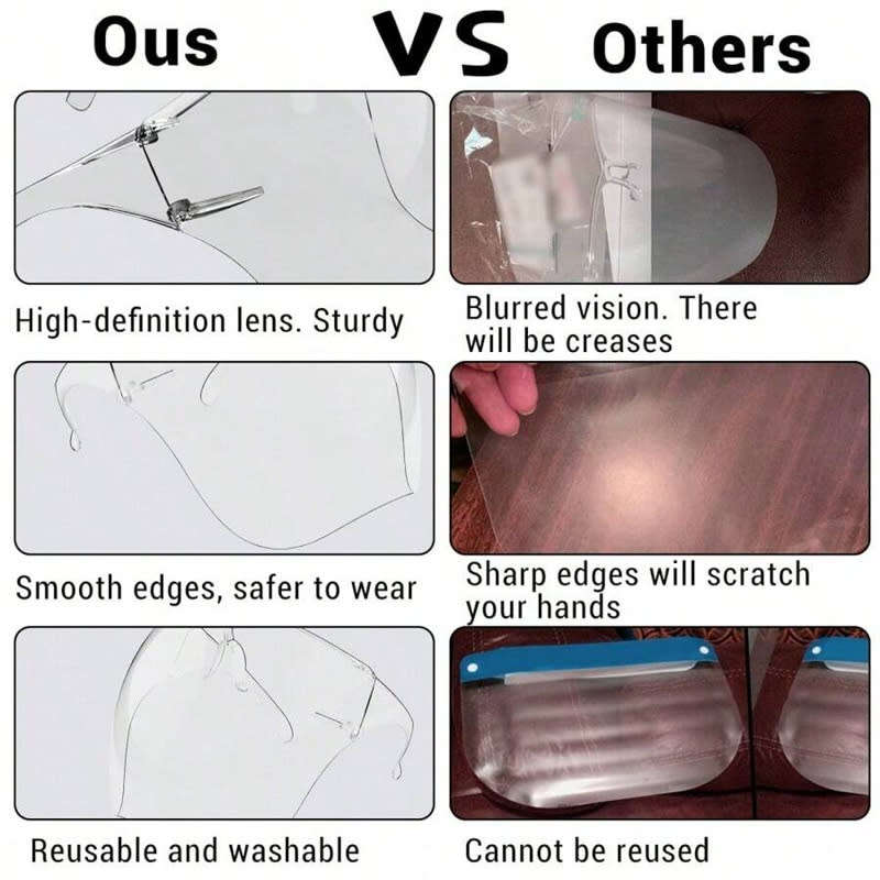 Outdoor Cycling Windproof Mask with Glasses Frame, TIKTOK Shooting Props