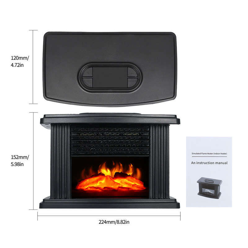 Electric Stove Heater 1000W Mini Portable Electric Fireplace Heater