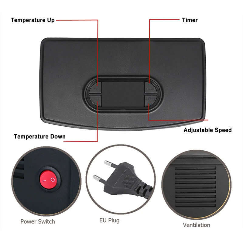 Electric Stove Heater 1000W Mini Portable Electric Fireplace Heater