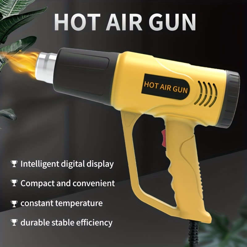Industrial Grade 2000W Handheld Heat Gun with Dual Temperature Settings, EU Plug