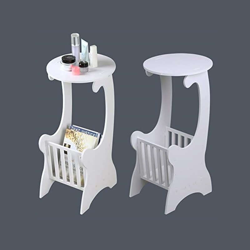 Modern Design Round Coffee Tea Table Side Table with Storage Shelves Living Room Furniture