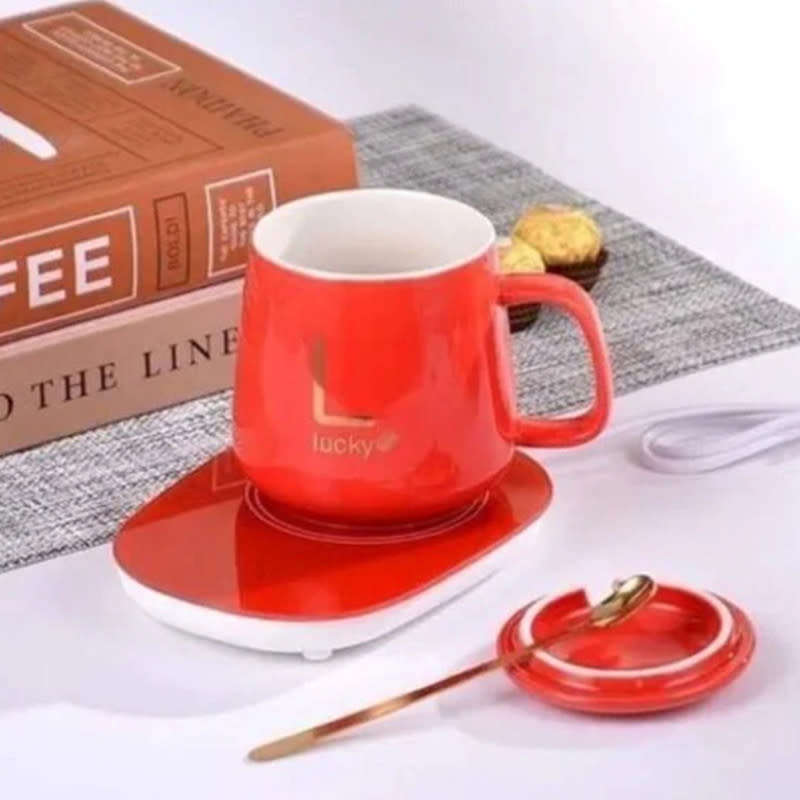 Temperature Control Mug With Smart Heating Coaster