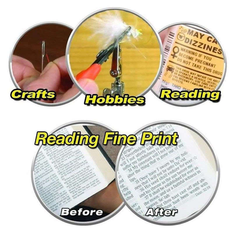 Big Vision Plastic Glasses 160% Magnification Glasses