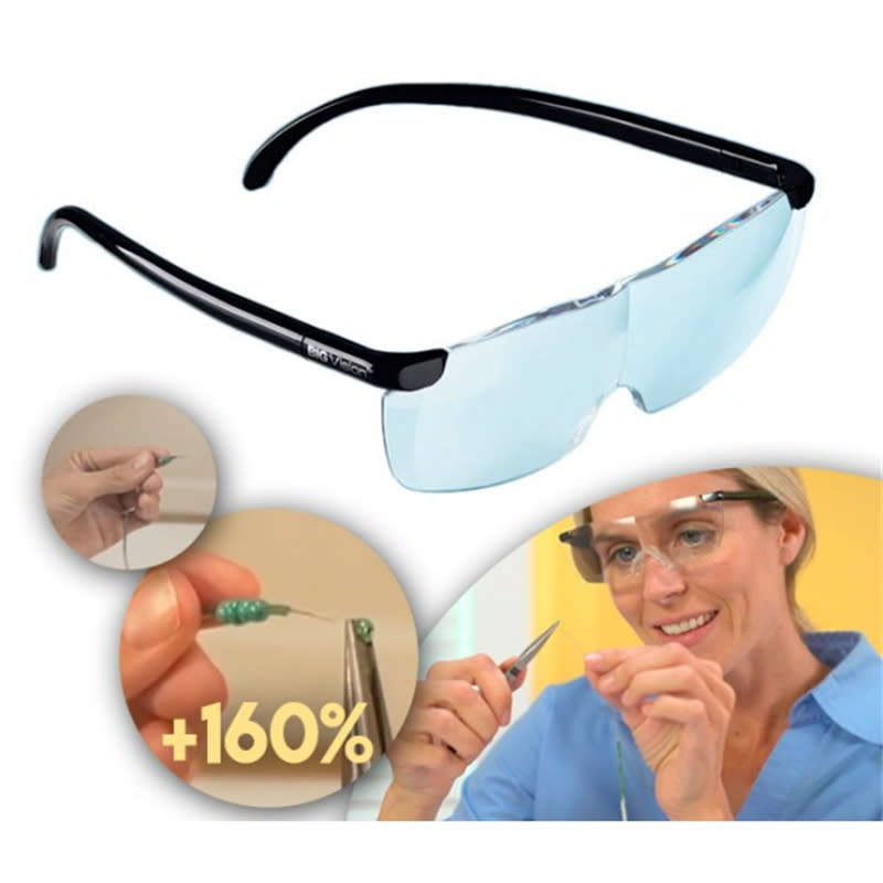 Big Vision Plastic Glasses 160% Magnification Glasses