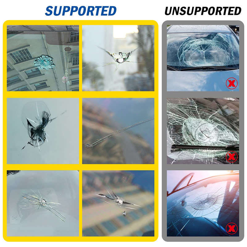 Car Window Glass Windshield Scratches, Chips, Cracks Repair Tool Kit