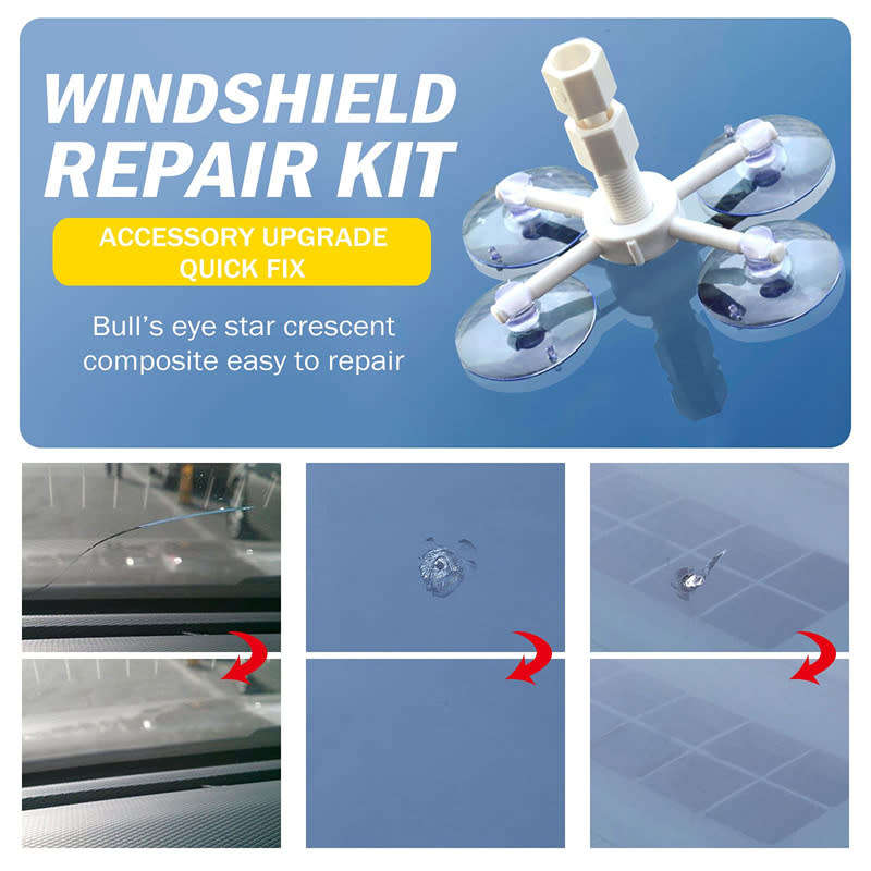 Car Window Glass Windshield Scratches, Chips, Cracks Repair Tool Kit