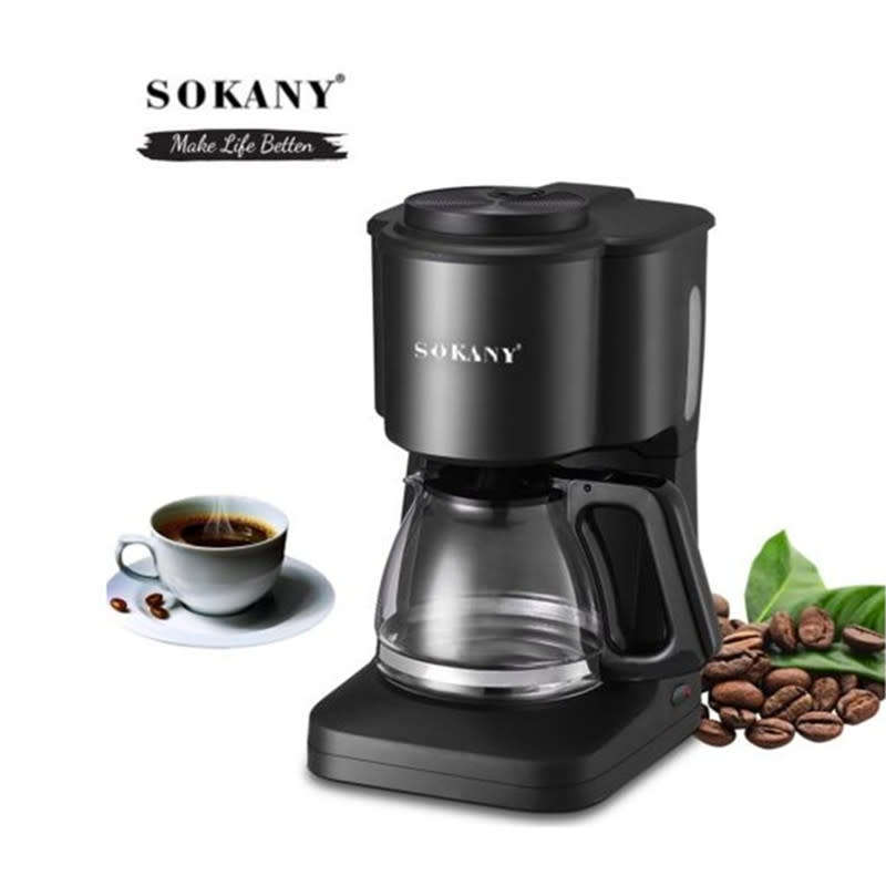 Electric Coffee Maker with Auto Pause Function Small Home Office Coffee Maker with Pot