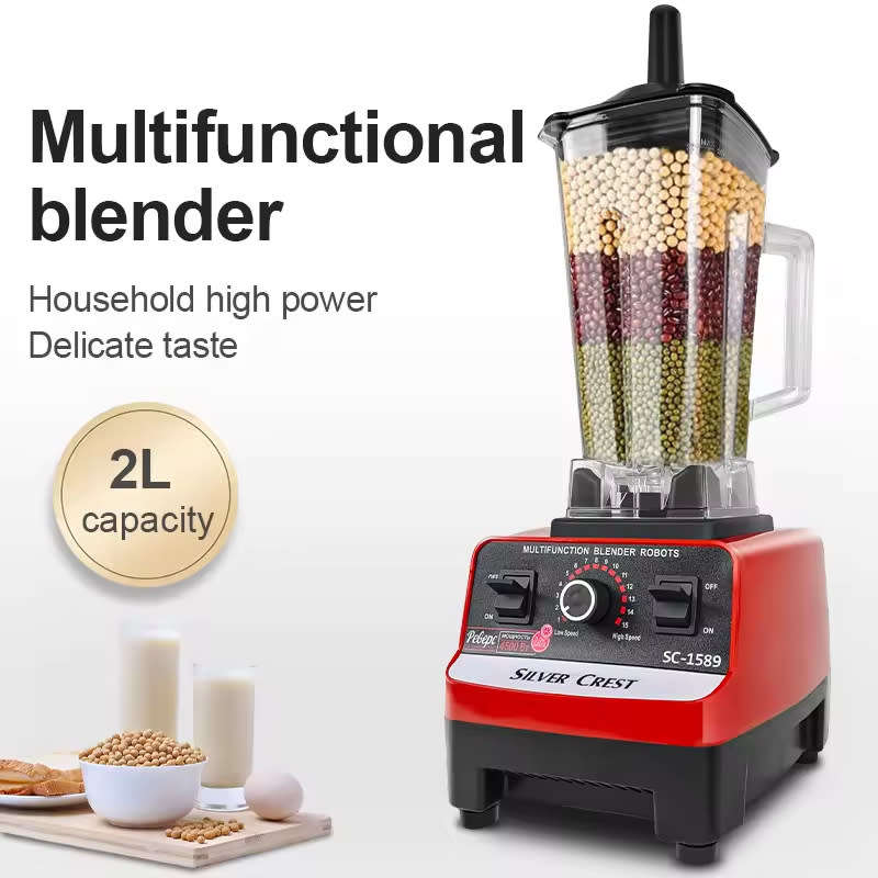 4500W High Speed Electric Food Extractor Fruit Blender Juicer 15 Speed Blender
