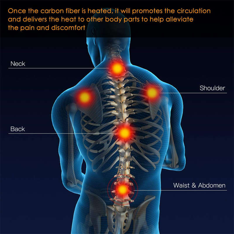 Electric Heated Vest Winter Warm Jacket USB Electric Heating 2XL