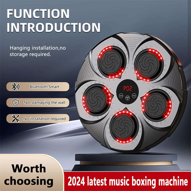 Adult Smart Electronic Music Boxing Mat Wall Mounted Smart Music Boxing Training Equipment