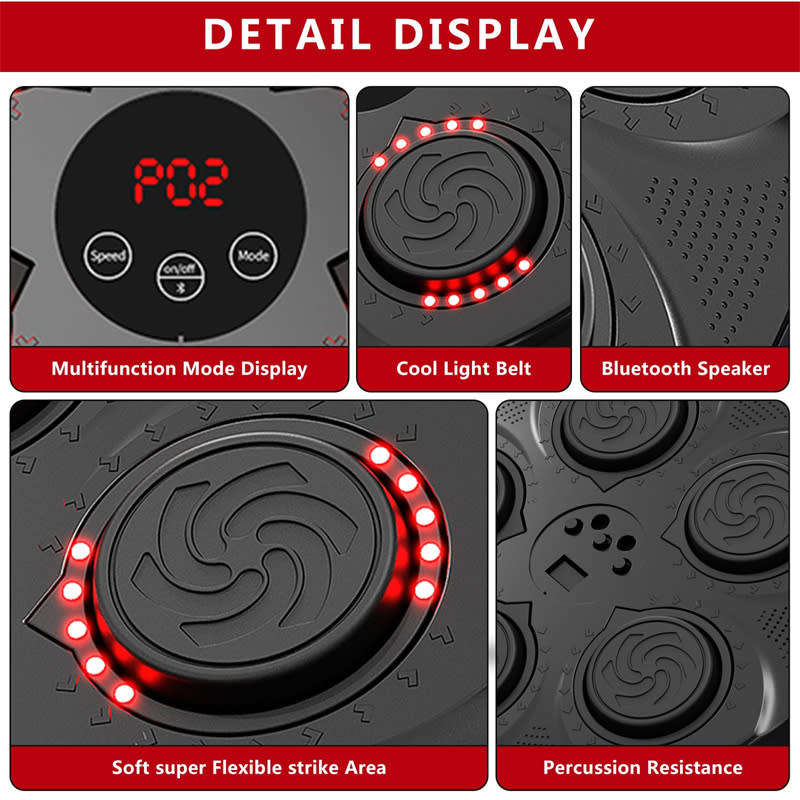 Adult Smart Electronic Music Boxing Mat Wall Mounted Smart Music Boxing Training Equipment