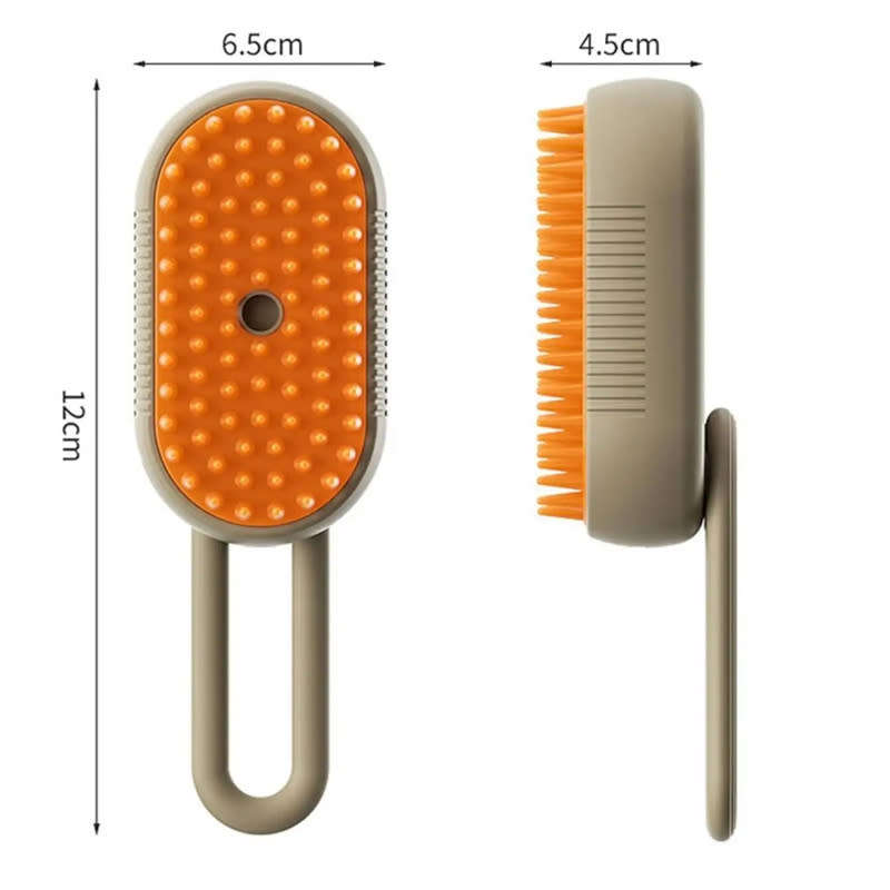 3 in 1 Electric Pet Shower Silicone Massage Steam Brush for Hair Removal