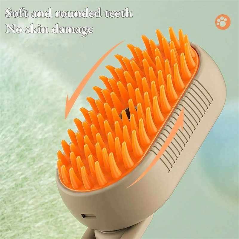 3 in 1 Electric Pet Shower Silicone Massage Steam Brush for Hair Removal