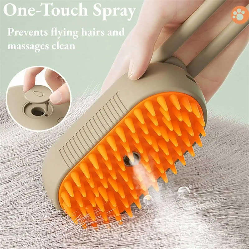 3 in 1 Electric Pet Shower Silicone Massage Steam Brush for Hair Removal