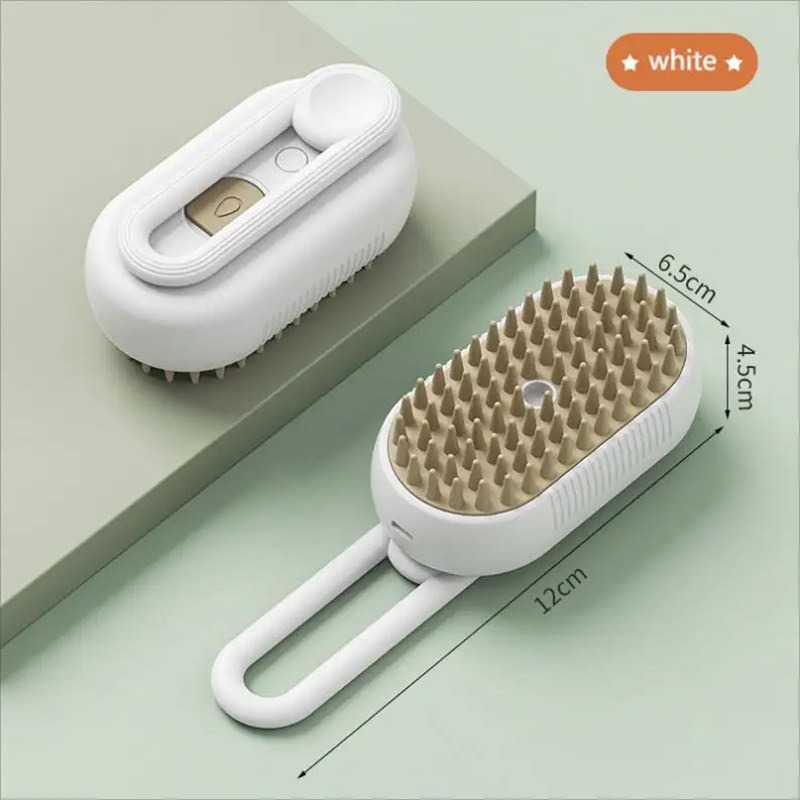 3 in 1 Electric Pet Shower Silicone Massage Steam Brush for Hair Removal