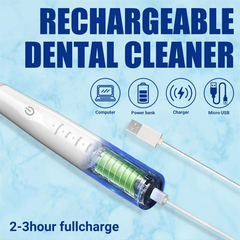 Electric Teeth Cleaner Tartar Removal Tool Rechargeable Teeth Cleaning Kit