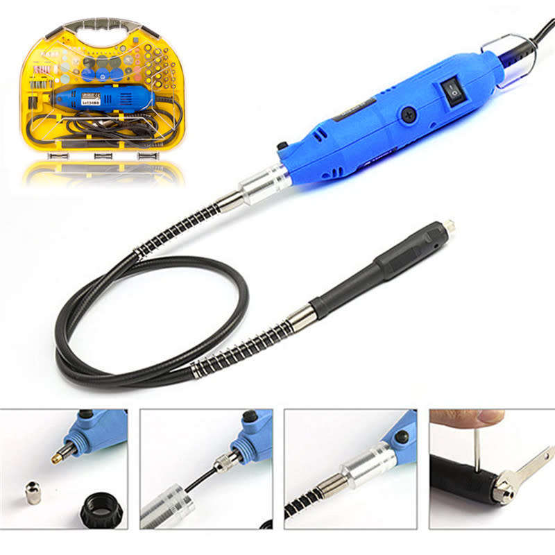 211 PCS Multifunctional Mini Variable Speed Polishing Machine DIY Electric Engraving Tool Set