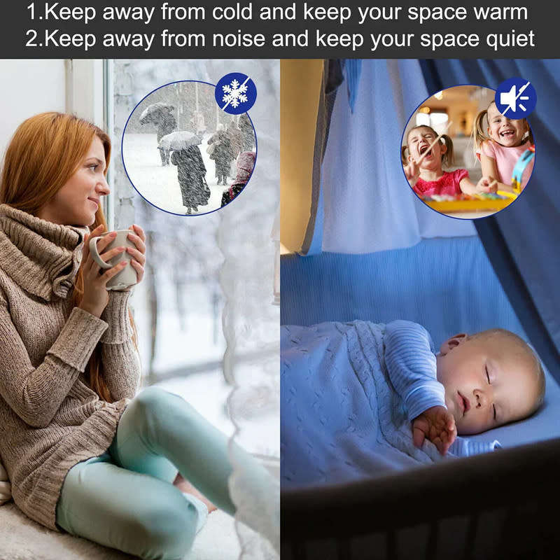 3M Silicone Door Seal Glass Gap Warm Sealing Door Window Weatherproofing Tape