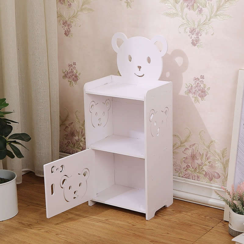 Cute Wooden Nightstand Bedroom Small Furniture Bedside Table Side Table Bookshelf