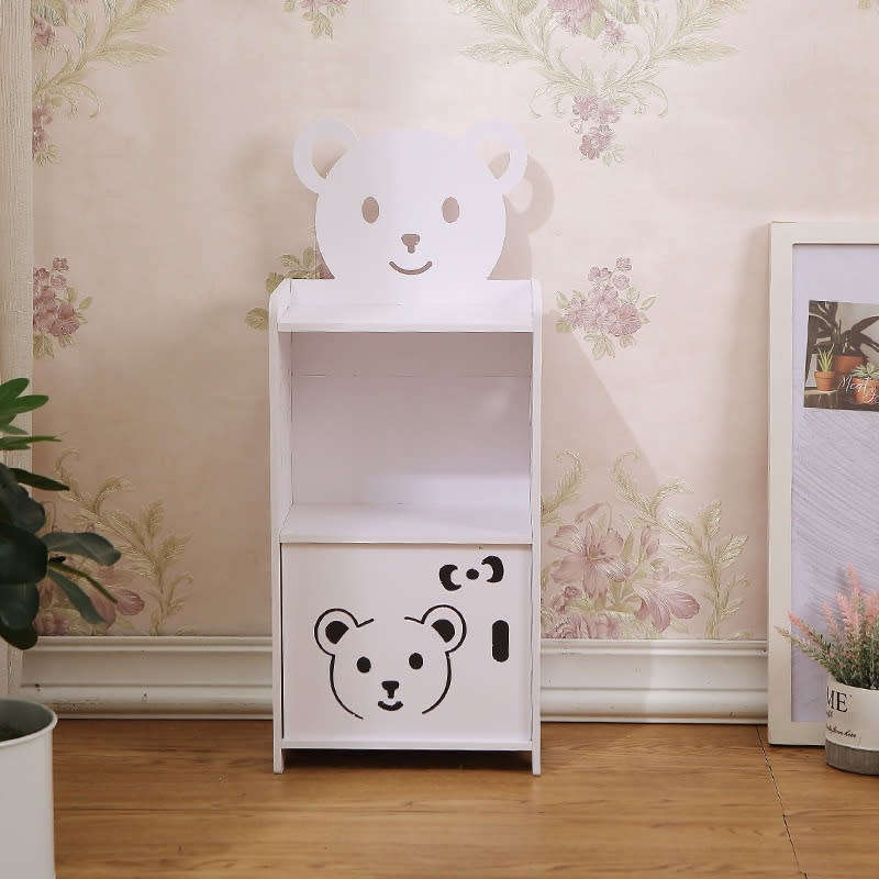 Cute Wooden Nightstand Bedroom Small Furniture Bedside Table Side Table Bookshelf