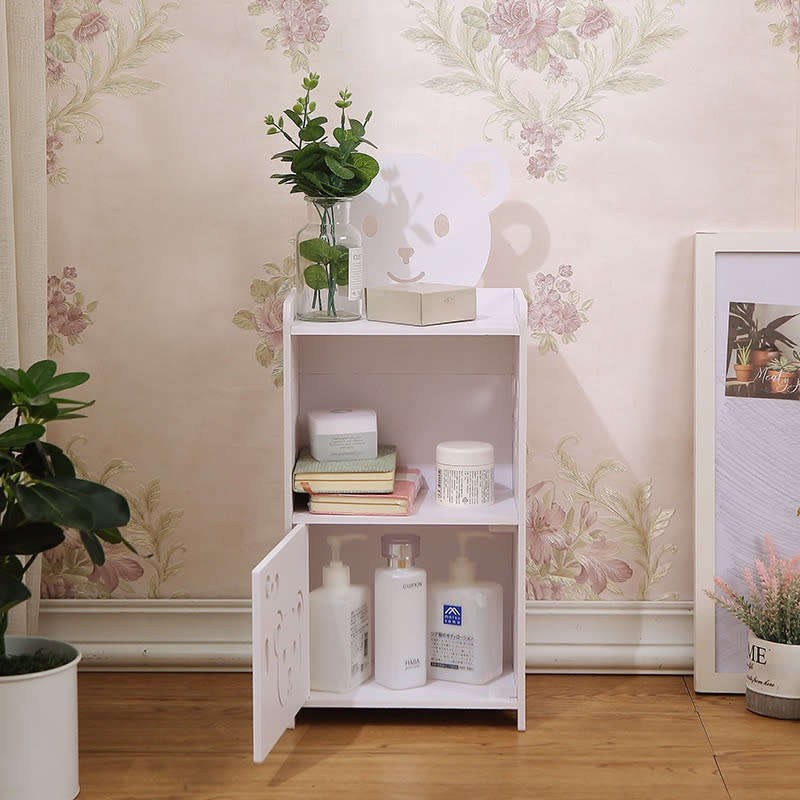 Cute Wooden Nightstand Bedroom Small Furniture Bedside Table Side Table Bookshelf