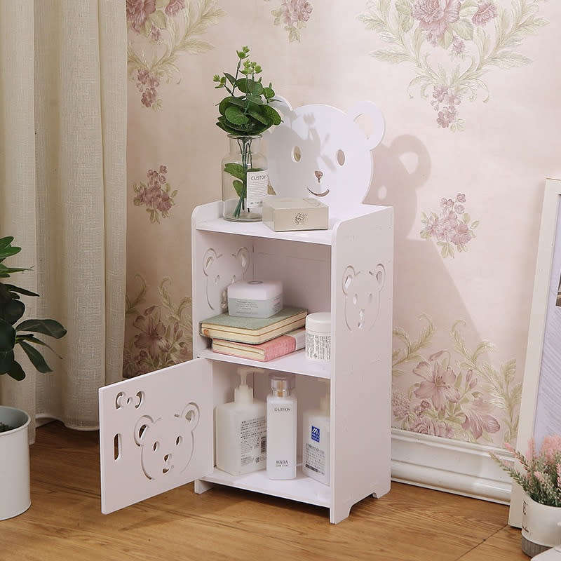 Cute Wooden Nightstand Bedroom Small Furniture Bedside Table Side Table Bookshelf
