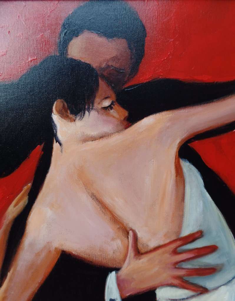 PIETER MILLARD (SA 1936) - TANGO DANCERS - OIL