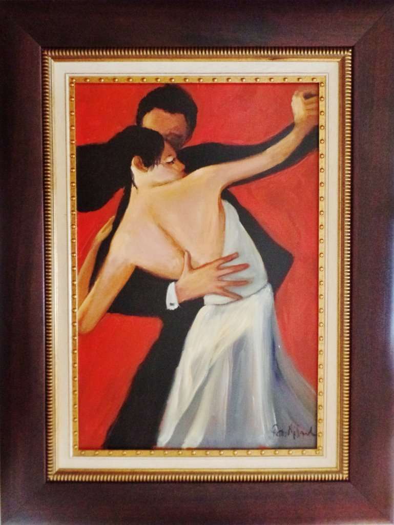 PIETER MILLARD (SA 1936) - TANGO DANCERS - OIL