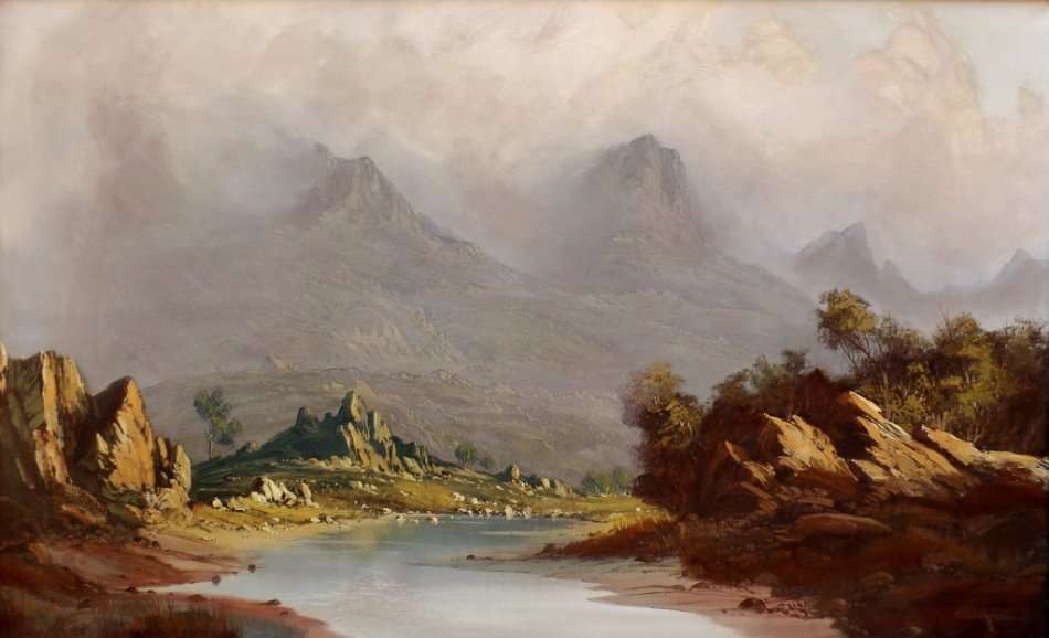 GERRIT ROON - HUGE DIMENSIONS - 117 cm x 78.5 cm - FRAMED - REDUCED!