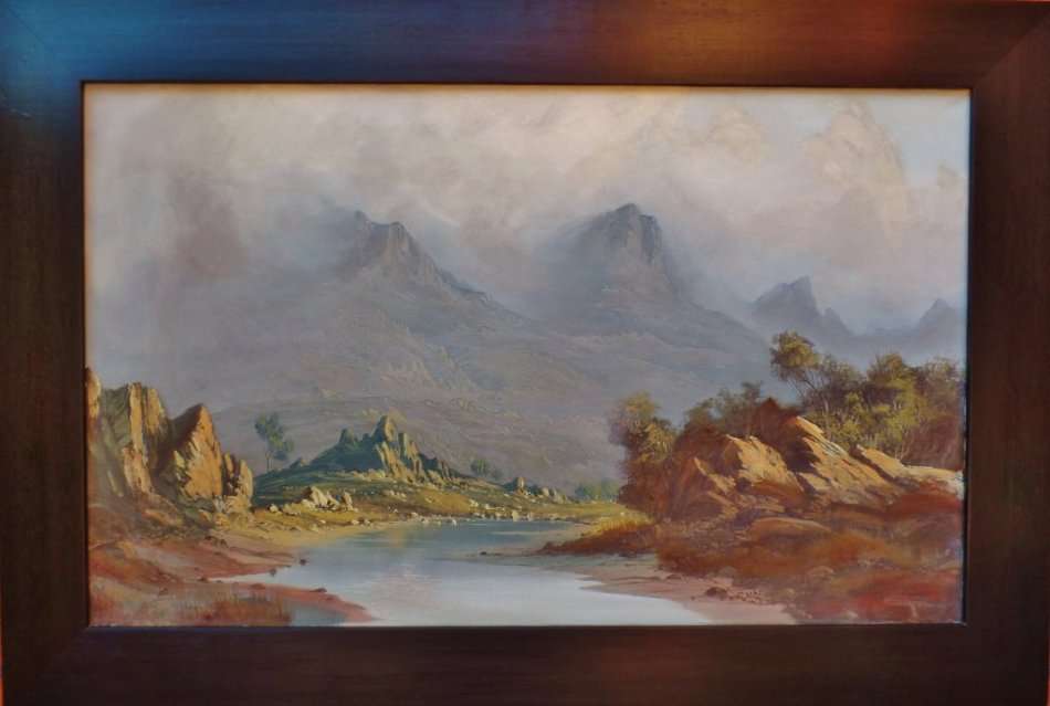 GERRIT ROON - HUGE DIMENSIONS - 117 cm x 78.5 cm - FRAMED - REDUCED!