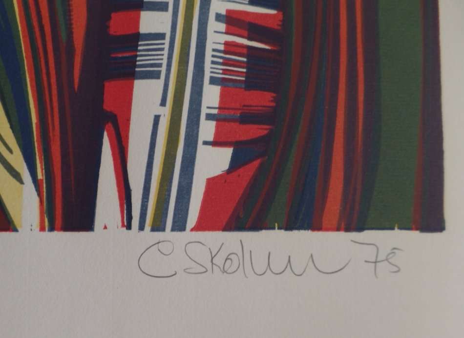 Cecil Skotnes - 1st Stage Trial Woodcut