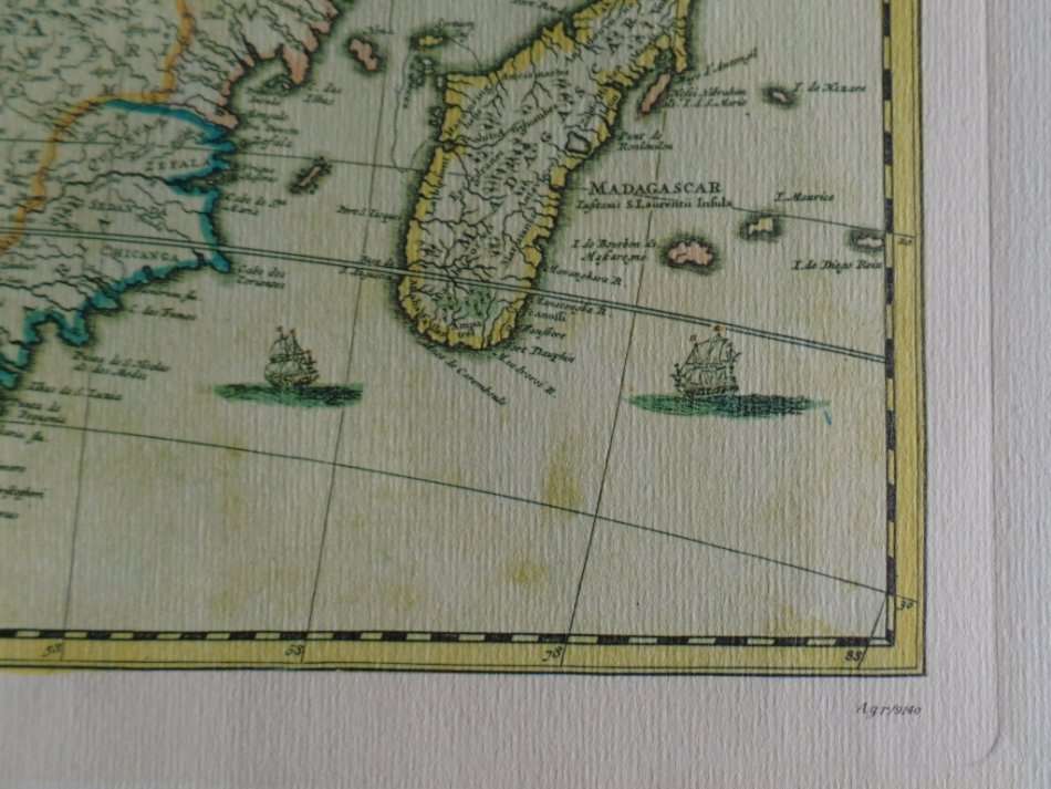 FREDERICK DE WIT - TOTIUS AFRICAE ACCURATISSIMA TABULA LITHOGRAPH MAP