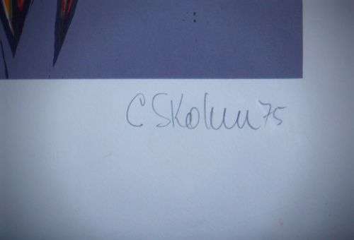 CECIL SKOTNES - COLOUR WOODCUT TRIAL