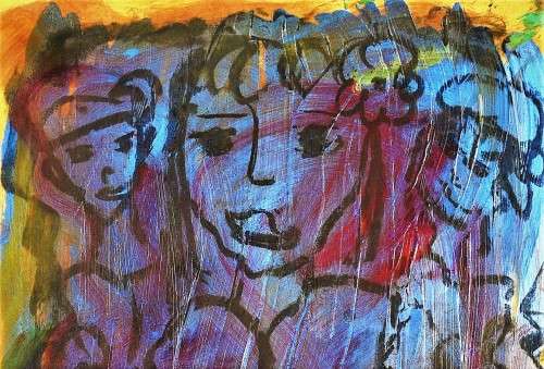 Frans Claerhout - Acrylic - A3 size