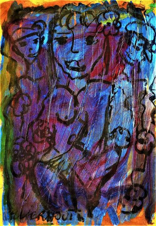 Frans Claerhout - Acrylic - A3 size