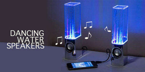 Dancing led water speakers