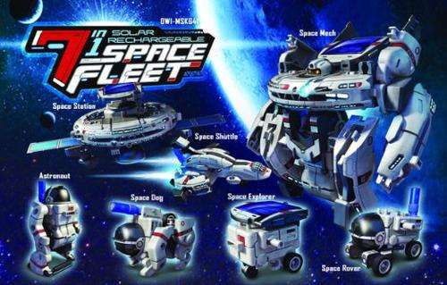 7 IN 1 SOLAR RECHARGEABLE SPACE FLEET