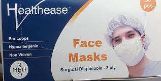 3 ply surgical face mask - box of 50