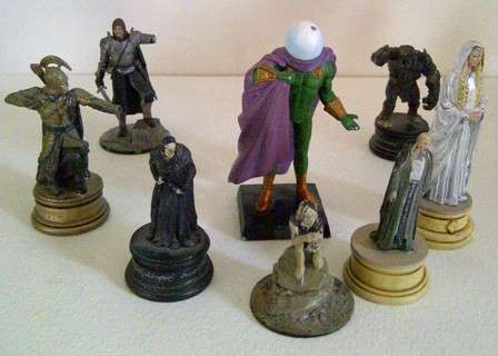 Lord of the Rings Metal Figurines & One Marvel Mysterio Figurine